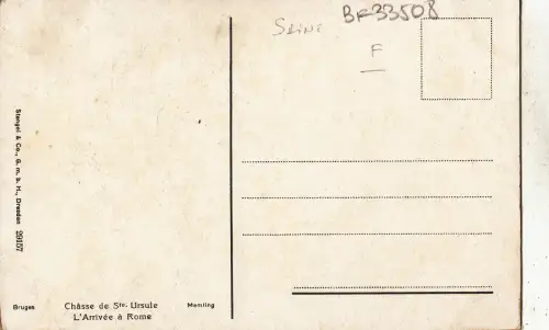 BF33508 chasse de steursule l arrivee a roma mem painting art front/back image