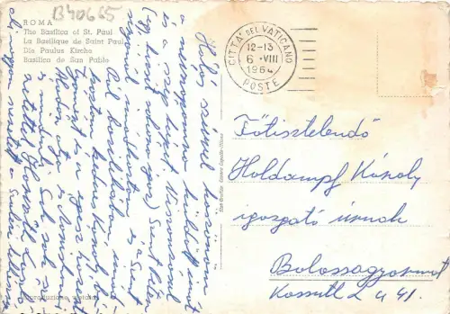 B40665 Roma Die Basilika St. Paul Italien