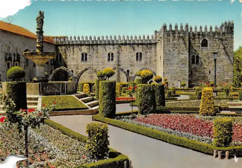 BR1292 Portugal Braga Jardin de Santa Barbara Eckschnitt