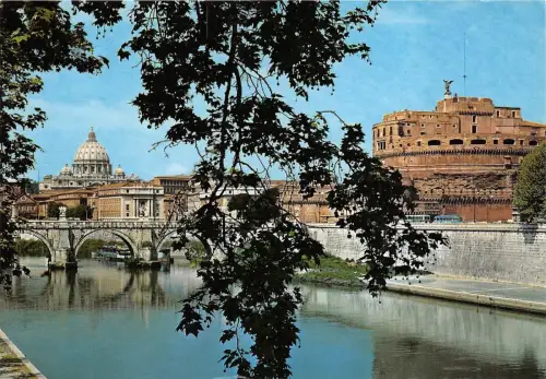 BG6659 roma ponte e castel s angelo italy