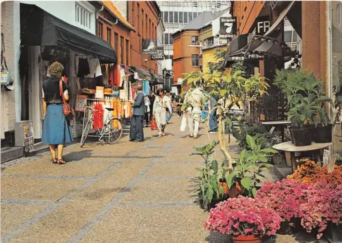 B53365 Dänemark Arhus Straße nur für Fußgänger