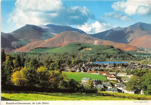 B88906 keswick on derwentwater the lake district uk