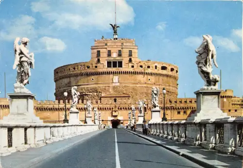 B73622 ponte e castel s angelo Roma Italien