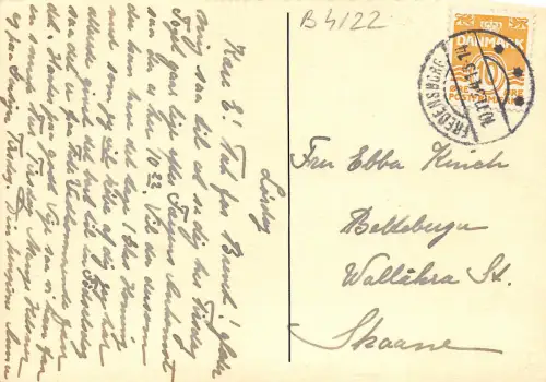 B4122 Dänemark 1913 Front/Back Scan