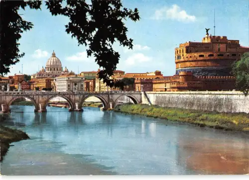 BT1639 roma ponte e castel s angelo italy