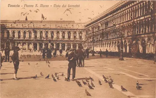 B2497 Italien Venezia Piazza S Marco Vista del Leoncini Front/Back Scan