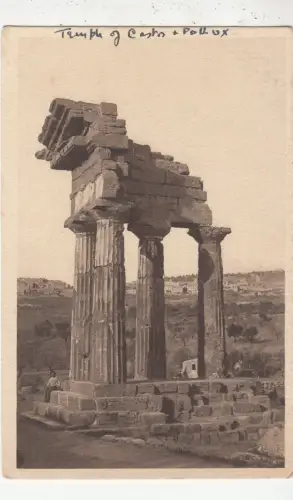 BF32692 agrigento tempio di castore e polluce italy front/back image