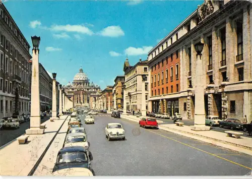 BR86362 roma via della conciliazione italy car voiture