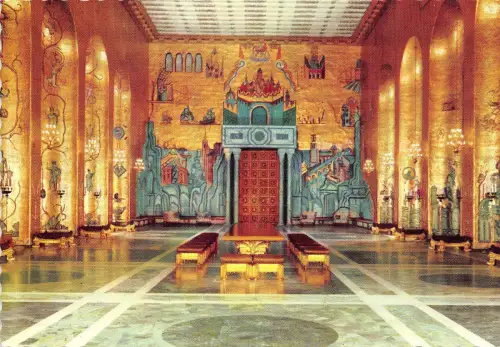 B29517 Rathaus Stockholm Bankettsaal Goldener Saal mit Mosaik Schweden