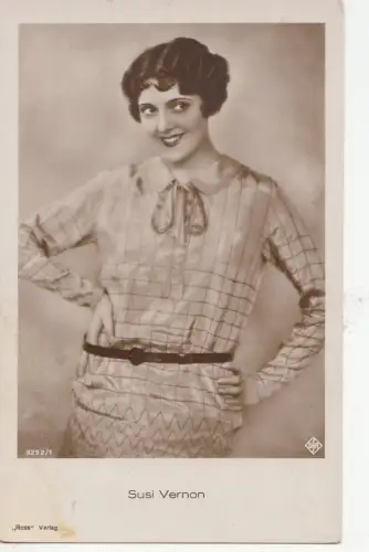 B78214 Susi Vernon Personen Schauspieler Scan Vorder-/Rückseite Bild