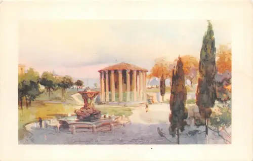 B3766 Italy Roma Tempio di vesta front/back scan