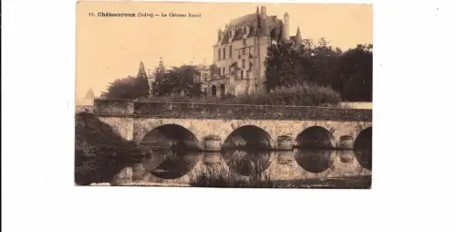 BF11475 chateauroux le chateau raoul indre france front/back image