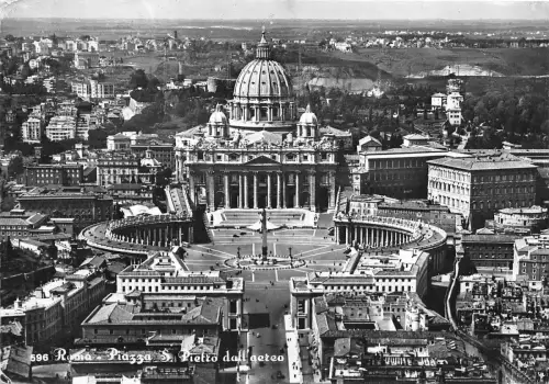 B40658 Roma St Peter Square au Flugzeug Italien