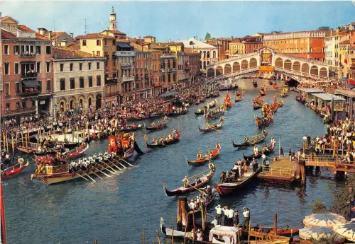B62479 Venezia Kanal Grande Boote Bateaux Italien