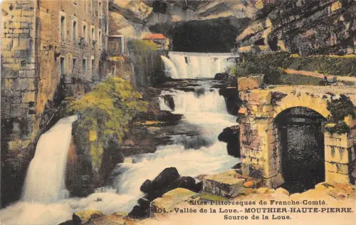 B37307 Vallee de la Loue Mouthier Haute Pierre Source Frankreich