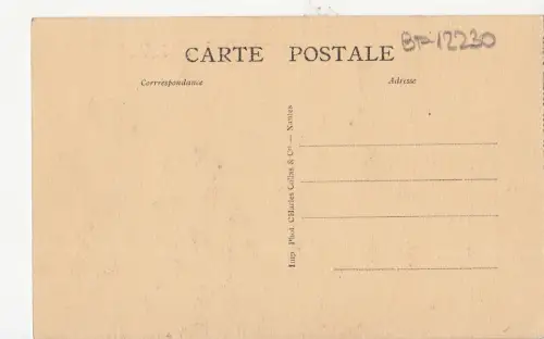 BF12230 abbaye de st maur la chapelle style plantagenet france front/back image