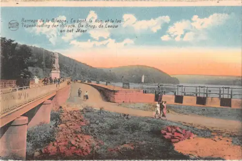 BR55972 le pont le barrage et le lac la Gileppe belgien