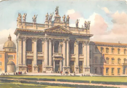 BF34241 roma basilica di s giovanni italy front/back scan