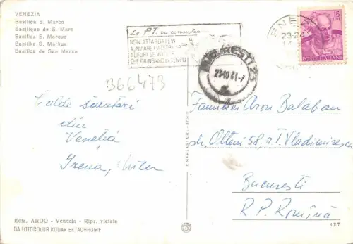 B66473 Venezia Basilika S Marco Italien