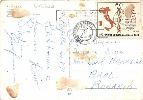 B73200 Rapallo Panorama Italien