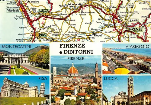 BC60063 Karten Cartes geographiques Firenze e Dintorni