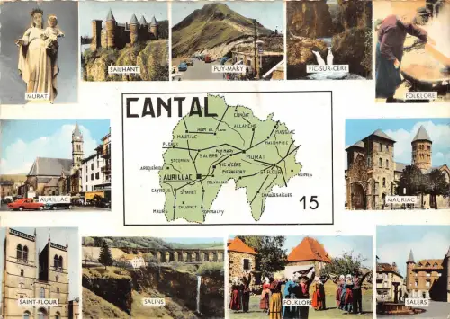 BR2743 Le Cantal Karte cartes geographiques frankreich
