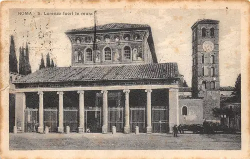 B3856 Italien Roma S Lorenzo fuori le mura 1925 Front/Back Scan
