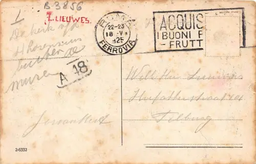 B3856 Italien Roma S Lorenzo fuori le mura 1925 Front/Back Scan