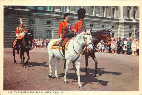 Lot257 h m the queen and hrn philip royalty london uk