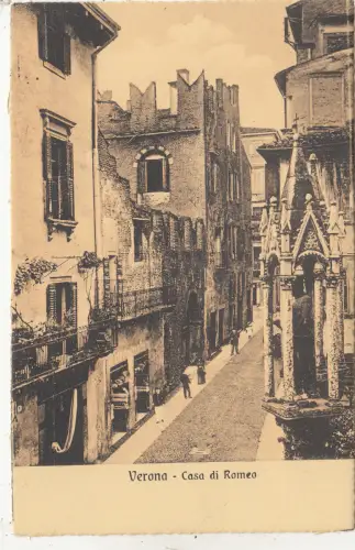 BF32778 casa di romeo verona italy front/back image