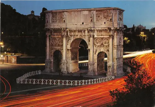B33753 Roma Bei Nachtbogen Konstantins Italien
