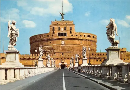 BG13587 ponte e castel s angelo roma italy