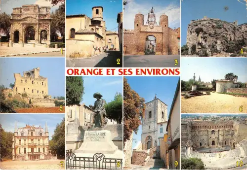 B62469 Orange Multi Vues Frankreich