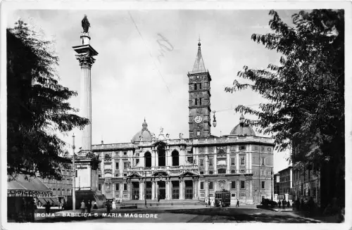 B20165 Roma Basilica S Maria Maggiore alte Straßenbahn