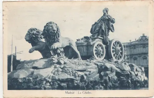 BF32434 madrid la cibeles spain front/back image