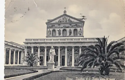 BF12506 roma the basilica of st paul italy front/back image