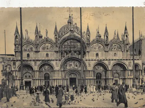 BF32496 venezia basilica di s marco italy front/back image