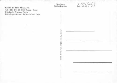 B33751 Grotte dei Pini Melano Schweiz