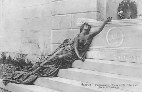 B6143 Italien Genua Camposanto Monumento Calcagno