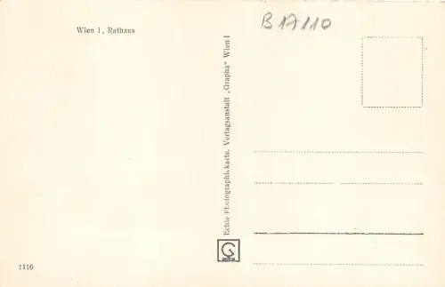 B17110 Wien Rathaus Österreich