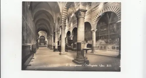 BF33019 s gimignano collegiata italy front/back image