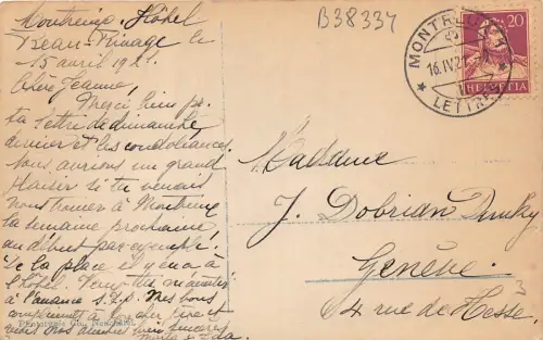 B38334 Chateau de Chillon et vue sur Montreux Schweiz