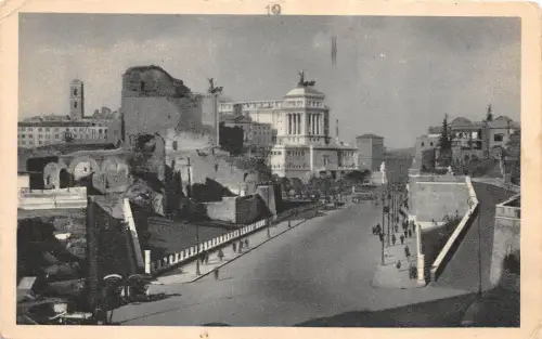 B39612 Roma Via dell Imperio dalla basilica di Constantino italy