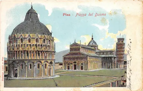 B4952 Pisa Piazza del Duomo Front/Back Scan