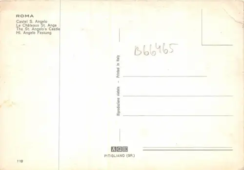B66465 Castel S Angelo Roma italy