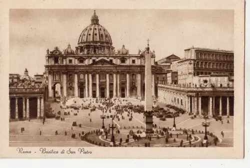 BF16582 roma basilica di san pietro italy front/back image
