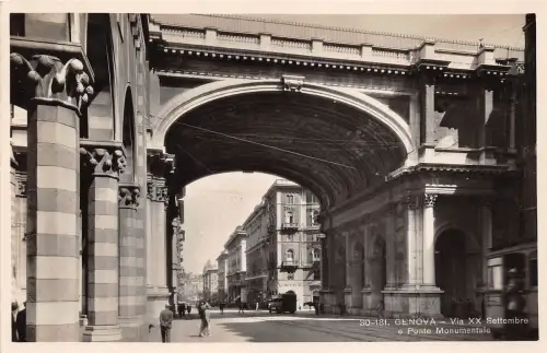 B37478 Genova Settembre e Ponte Monumentale italy
