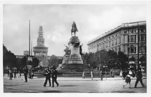 B3823 Italy Milano Largo Cairolo Front/Back Scan