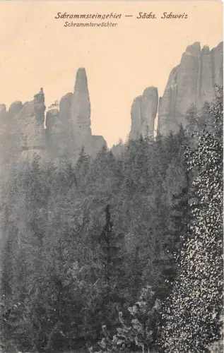 B38052 Schrammsteingebiet Sachs Schewz Schrammtorwachter Schweiz