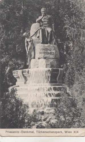 B82624 priessnitz denkmal turkenschanpark wien austria front/back scan